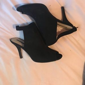 Black, open toe heels. Great condition